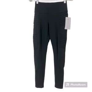 NWT ATHLETA Delancey Moto Tight Blue